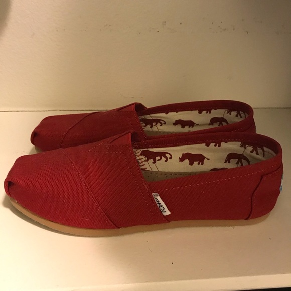 TOMS
Ladies Slip On Canvas Alpargata Classic Shoes - Picture 3 of 5